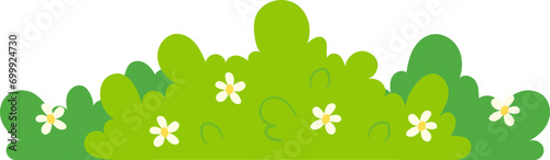 Bushes with Blooming Flowers Icon