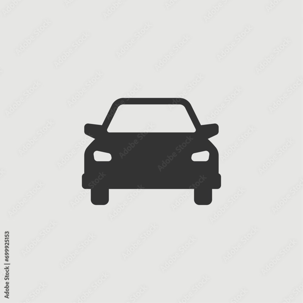 Vector Simple Isolated Car Icon
