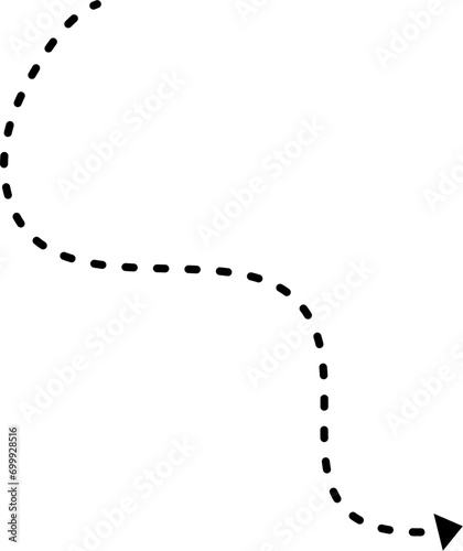Hand drawn dashed line