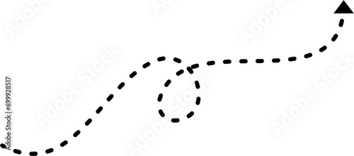 Hand drawn dashed line