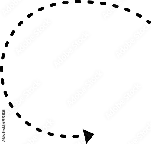 Hand drawn dashed line
