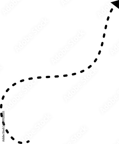 Hand drawn dashed line