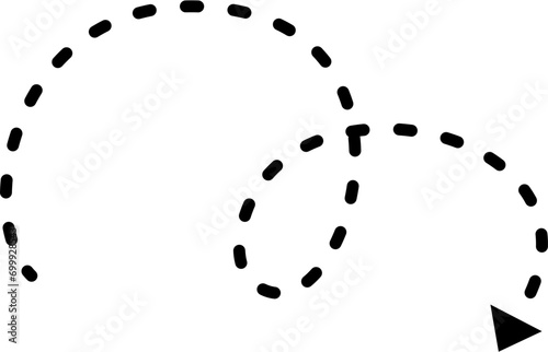 Hand drawn dashed line
