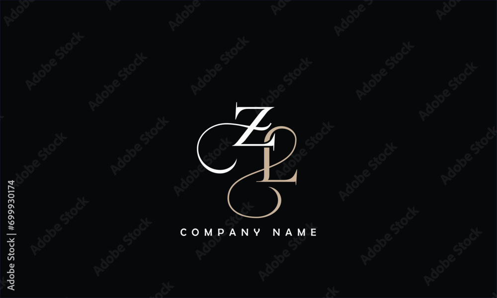 ZL, LZ, Z, L Abstract Letters Logo Monogram ZL, LZ, Z, L Abstract Letters Logo Monogram