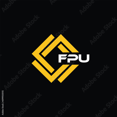 FPU letter design for logo and icon.FPU typography for technology, business and real estate brand.FPU monogram logo. photo