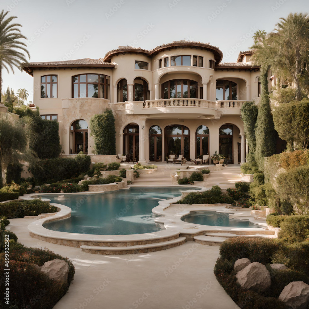 Luxury Mansion in Beverly Hills California, Visualized through real source. 