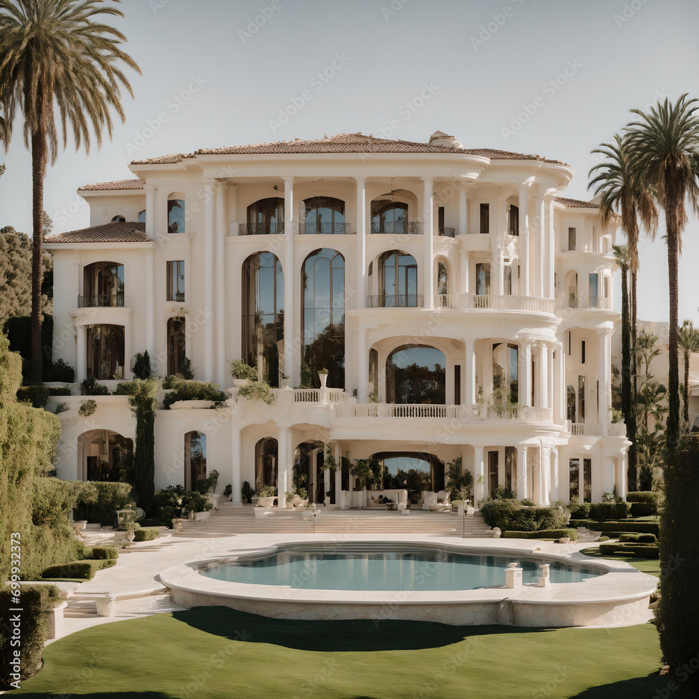 Luxury Mansion in Beverly Hills California, Visualized through real source. 