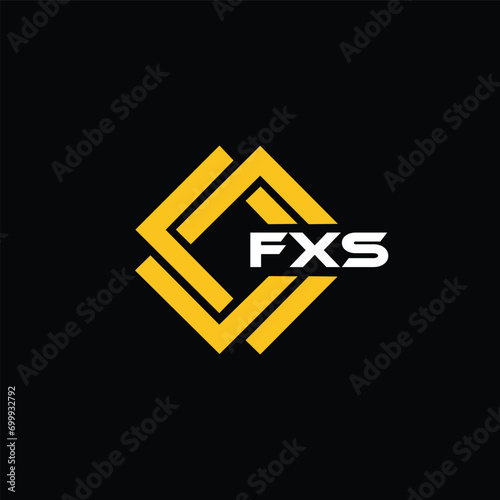 FXS letter design for logo and icon.FXS typography for technology, business and real estate brand.FXS monogram logo. photo