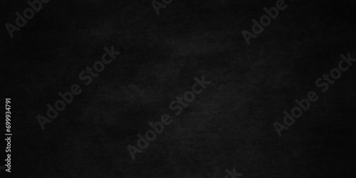 Blackboard and chalkboard rough grunge backdrop background. Panorama dark grey black slate background or texture. Vector black wall concrete texture. Stone wall background.