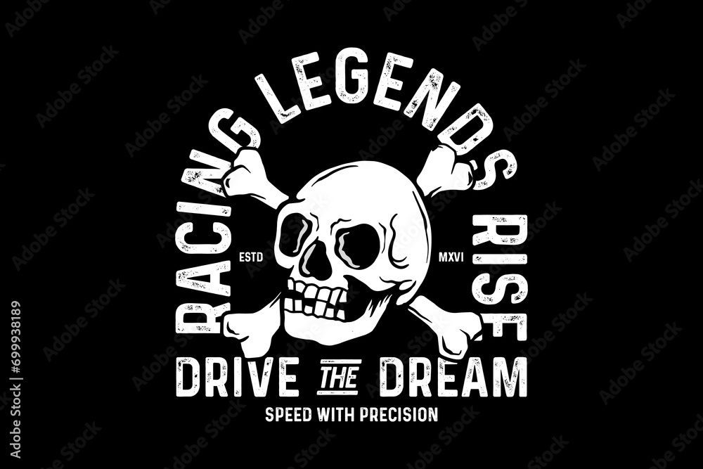 Fototapeta premium Streetwear graphic tee design templates 