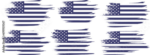 American Flag Silhouette, grunge USA flag set vector, grunge, flag, silhouette, independence, July, 4th of July, 4th July, flag silhouette