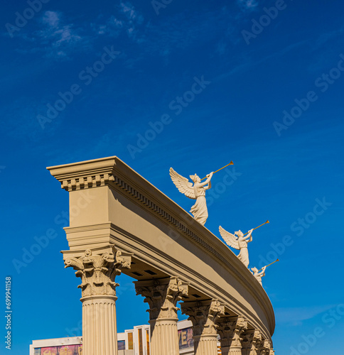 Replica Roman Sculptures on The Strip, Las Vegas, Nevada, USA photo