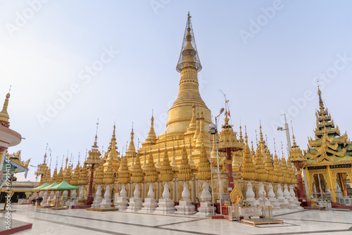 Golden Shwesandaw Pagoda in Pyay, Bago Region, Myanmar photo