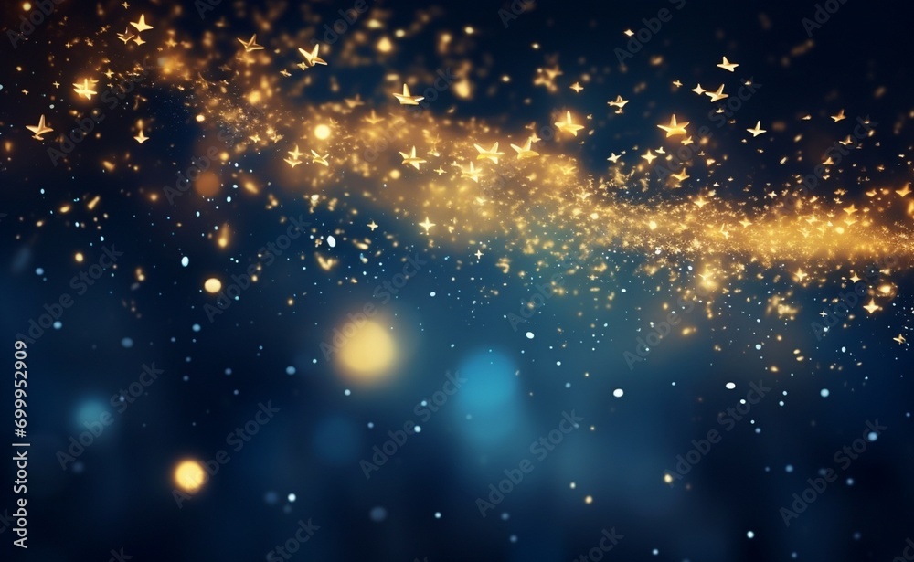 Festive abstract background with bokeh defocused lights and stars Festive abstract background with bokeh defocused lights and stars