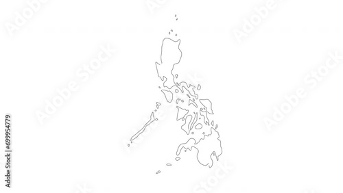 animated sketch of the Philippines map icon