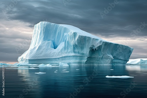 illustration climate polar damage environment warming global caused floes ice melting sea artic Iceberg photo