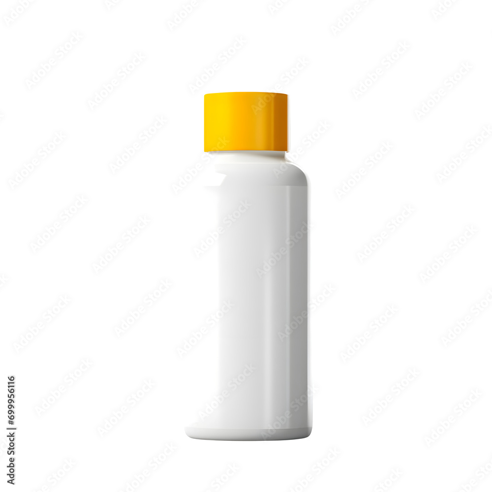white plastic bottle isolated on transparent background white plastic bottle isolated on transparent background