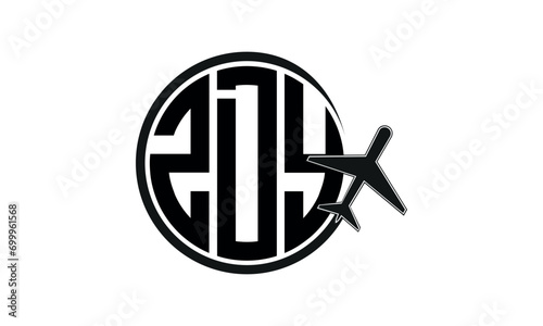 ZDY three initial letter circle tour & travel agency logo design vector template. hajj Umrah agency, abstract, wordmark, business, monogram, minimalist, brand, company, flat, tourism agency, tourist