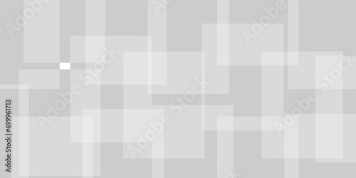 White and grey abstract technology banner design. Business concept geometric white and gray squares Pattern texture background. Design for brochure, banner, wedding card, cover, flyer.