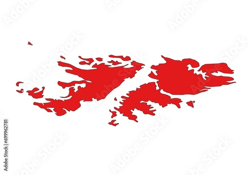 Mapa de las Malvinas