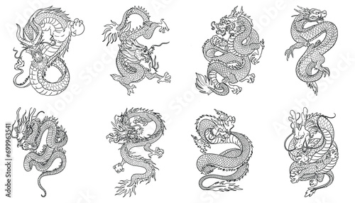 Dragon, Chinese dragon, Japanese dragon
