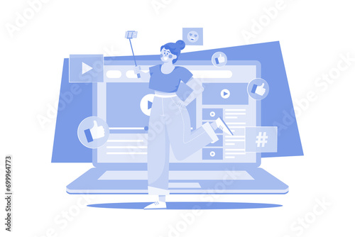 Wallpaper Mural Content Creator Recording Video Torontodigital.ca