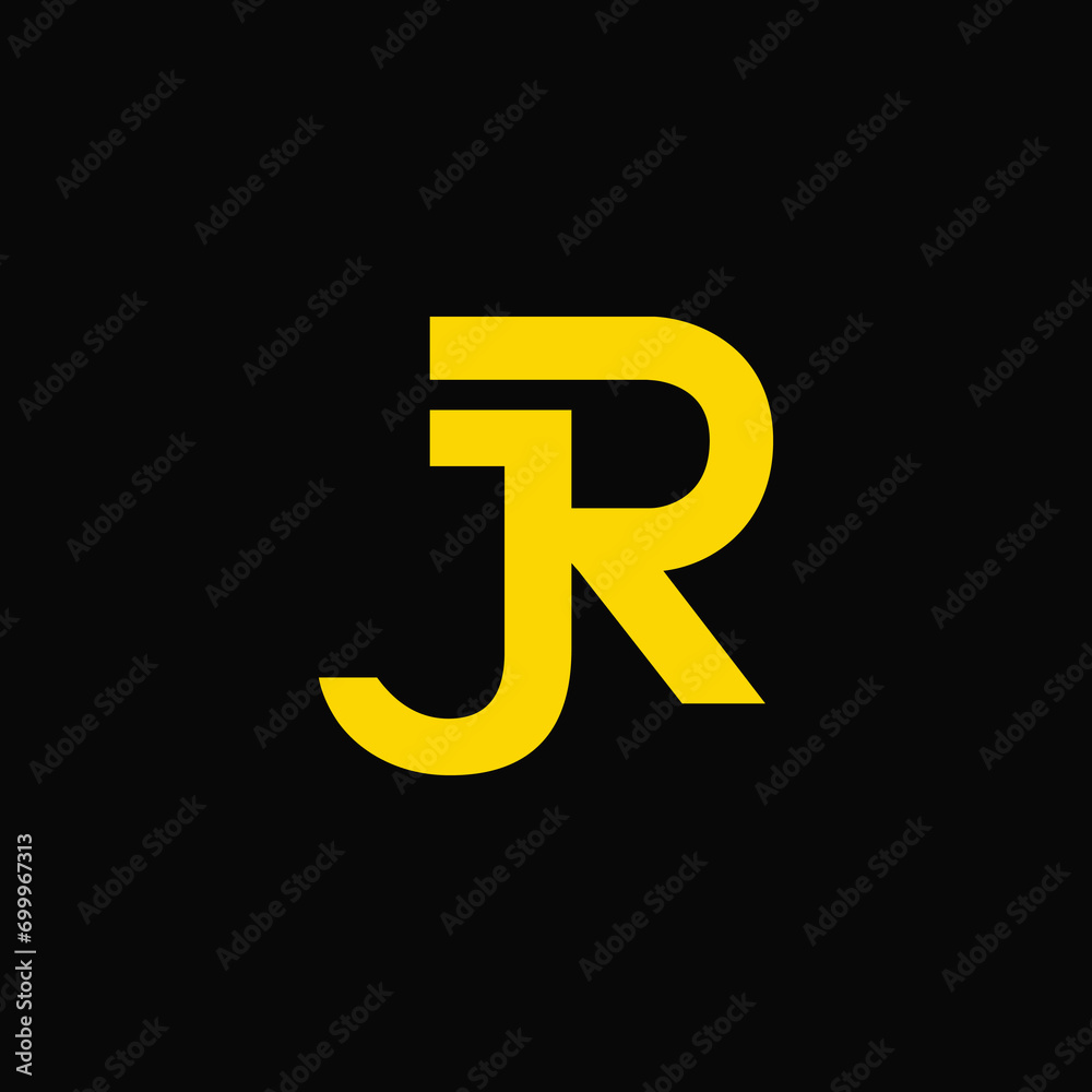 jr initial letter brand identity minimal logo design graphic vector jr initial letter brand identity minimal logo design graphic vector