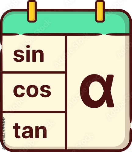 Math Trigonometry. photo