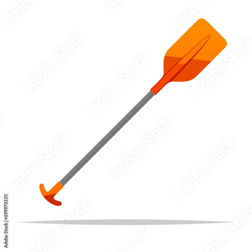 Rowing paddle oar vector isolated illustration