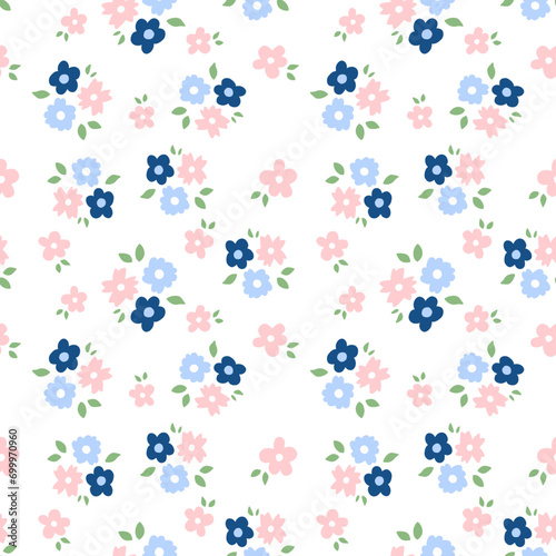 seamless vector background. flower textured