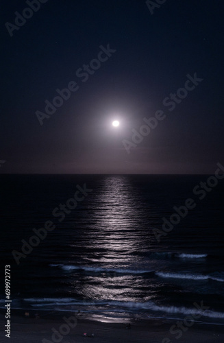 Moon over the ocean