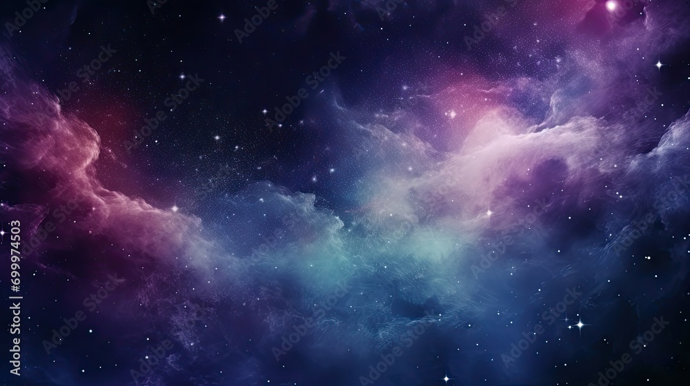 Colorful space galaxy cloud nebula. Stary night cosmos. Universe science astronomy. Supernova background wallpaper - obrazy, fototapety, plakaty 