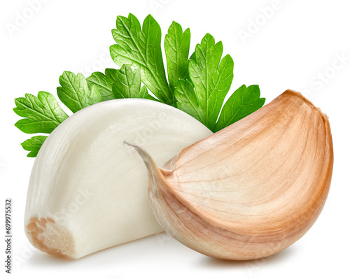 Fototapeta Naklejka Na Ścianę i Meble -  Organic garlic isolated on white background
