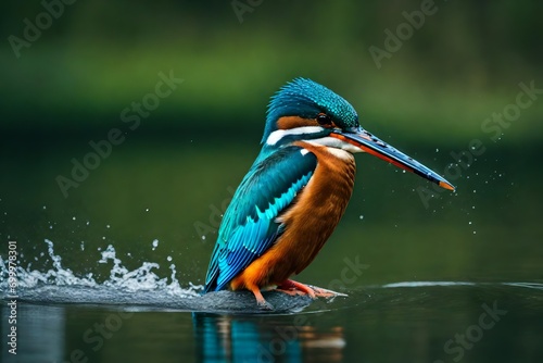 Close-up of a European Kingfisher (Alcedo atthis)