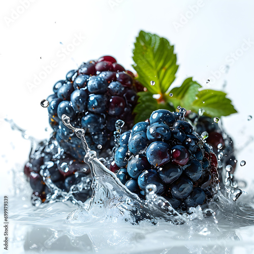 blackberry in water splash © Marut