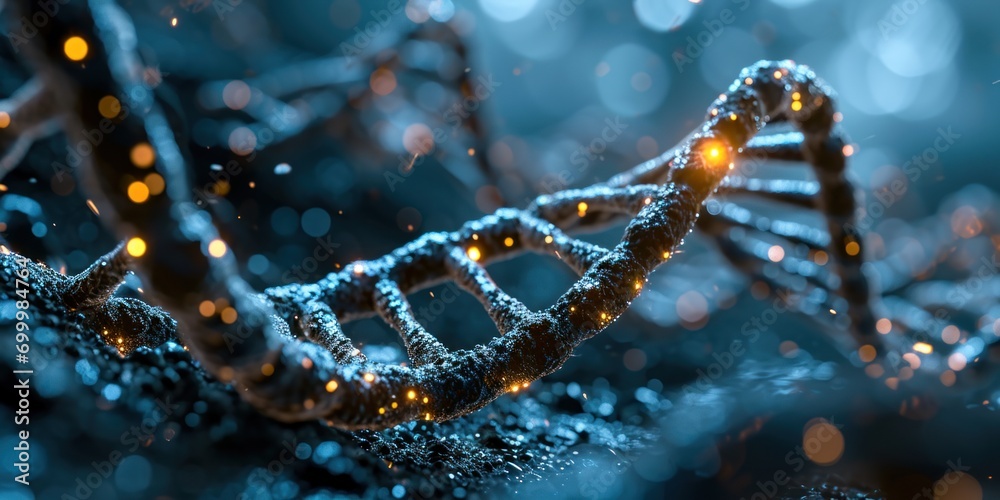 Graphical representation of a DNA chain. Graphical representation of a DNA chain.