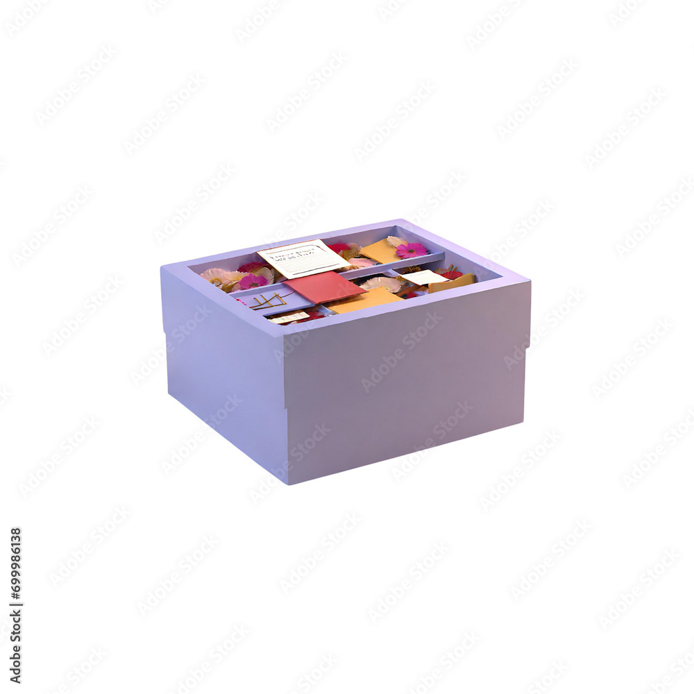 wooden box with beads isolated wooden box with beads isolated