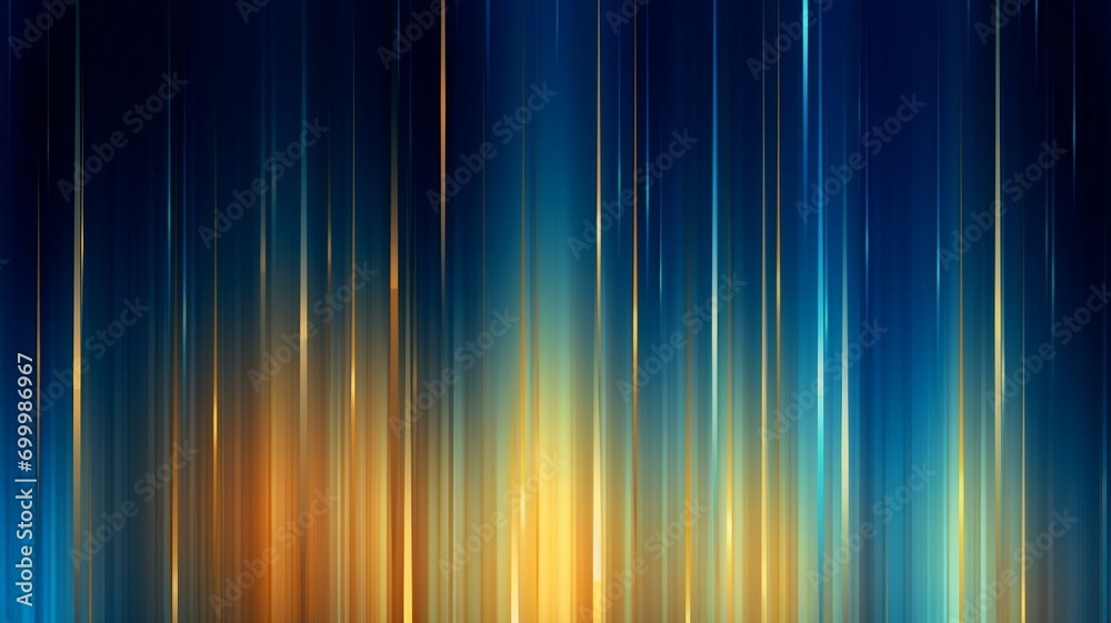 Blue and Golden Yellow Glowing Lines Background