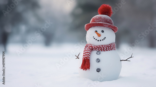 Cheerful Snowman: A Symbol of Winter Joy 