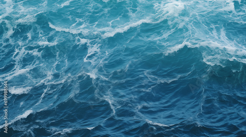 blue water surface texture with waves