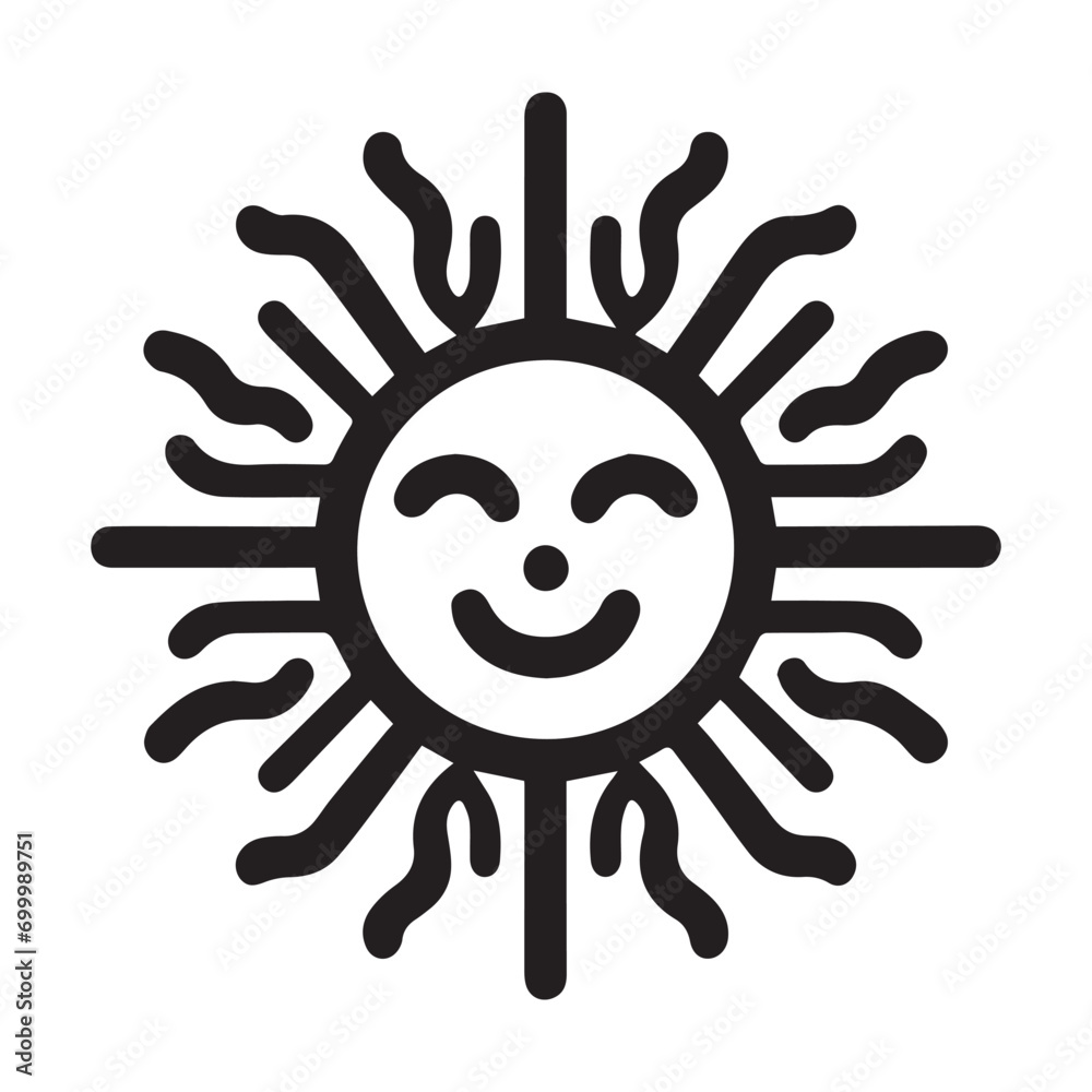 minimalist sun logo on a white background minimalist sun logo on a white background