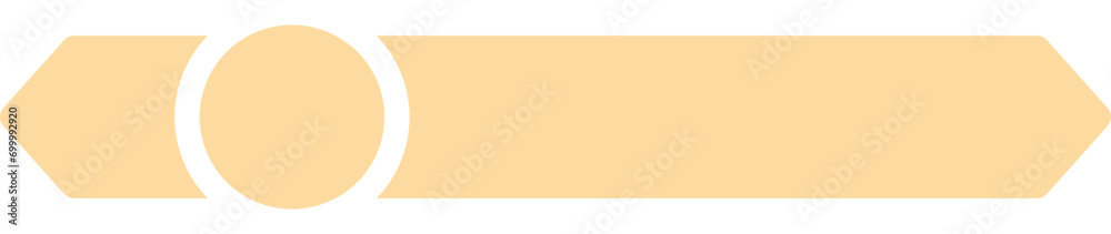 Yellow Infographic Label List Tab Shape Banner