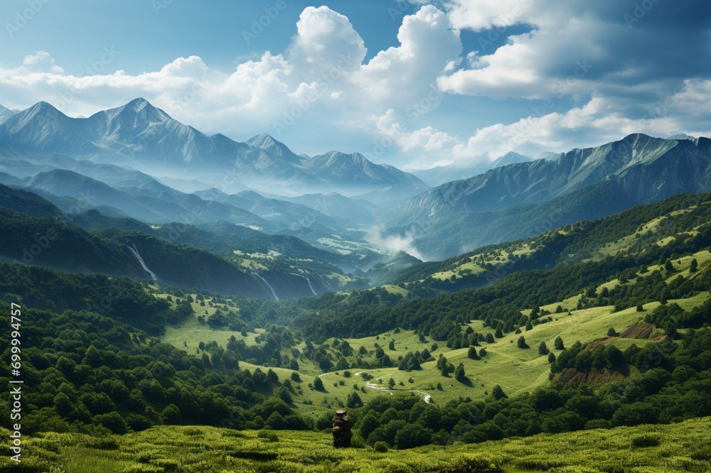landscape in the mountains landscape in the mountains