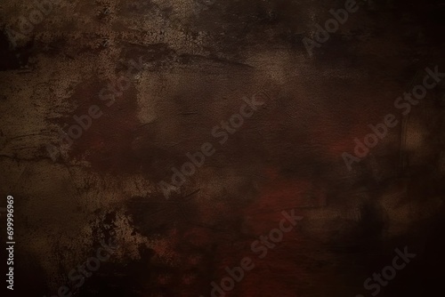 texture grunge banner wide wall concrete plaster decorative brown dark texture grainy rough toned background abstract red brown black photo