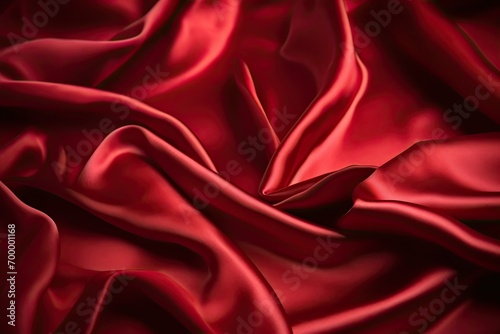design space copy background luxury red concept celebration event valentine wedding christmas anniversary fabric shiny smooth folds wavy soft beautiful background satin silk red