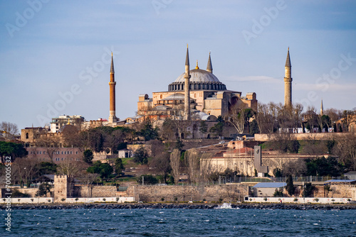 View of Hagia Sophia from the Bosphorus.