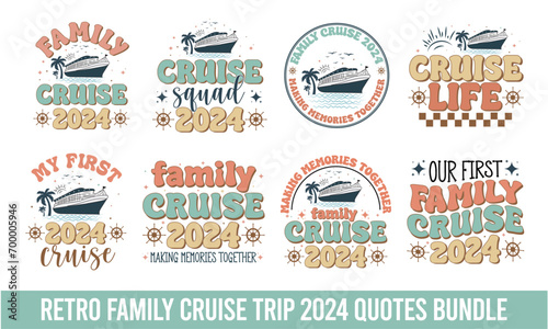 Retro Family Cruise trip 2024 Bundle, My first cruise trip 2024 bundle, family cruise 2024 bundle photo