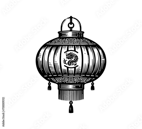 Chinese Lantern new Year lunar new year silhoutter graphic asset