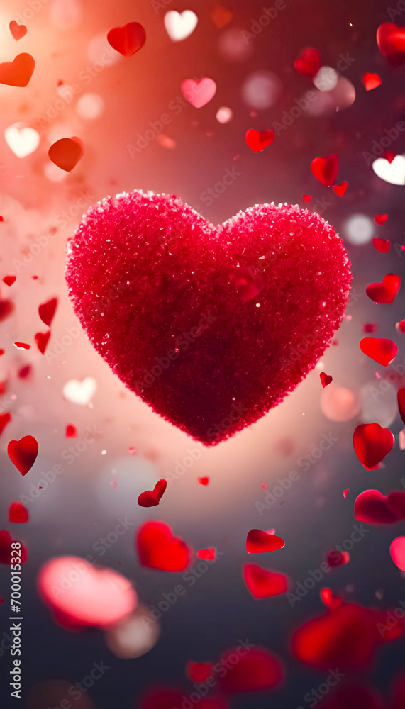 AI Generative illustration of a Valentines Day concept design AI Generative illustration of a Valentines Day concept design