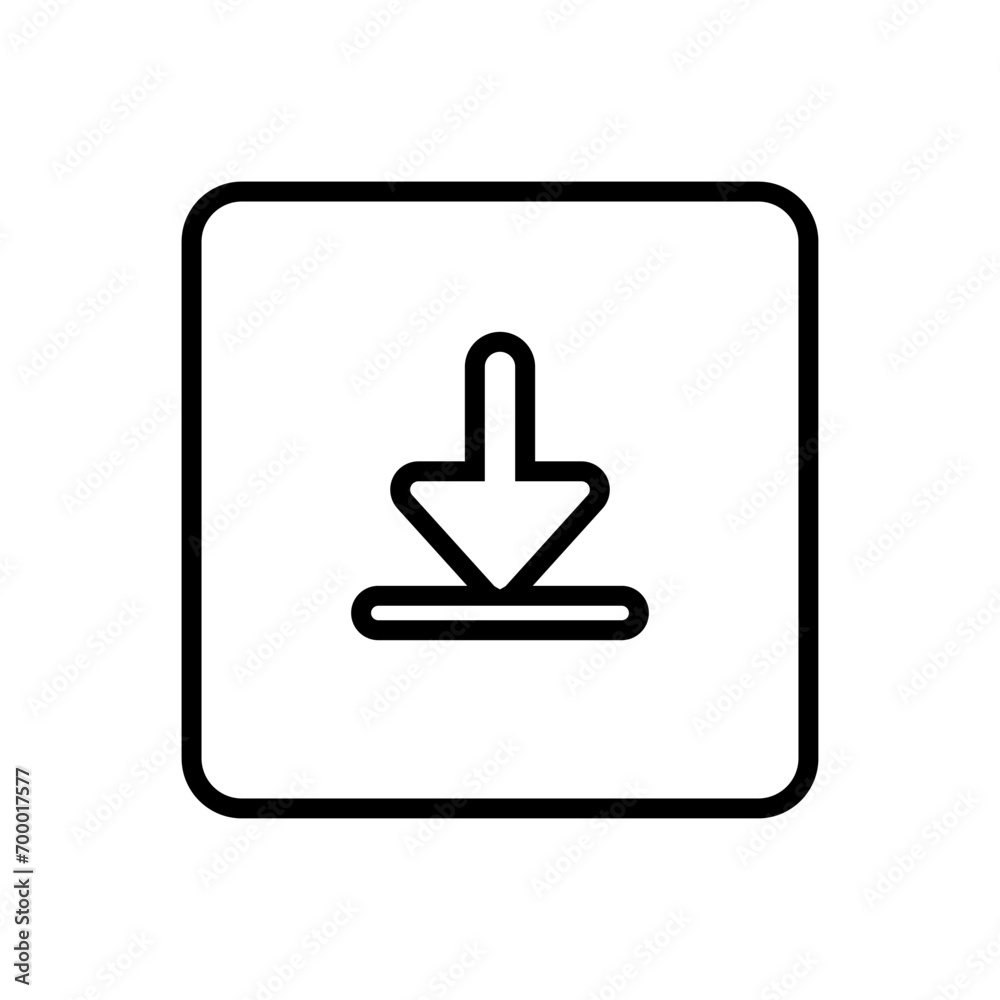 Download icon vector. Upload button illustration. Load symbol or logo. Download icon vector. Upload button illustration. Load symbol or logo.